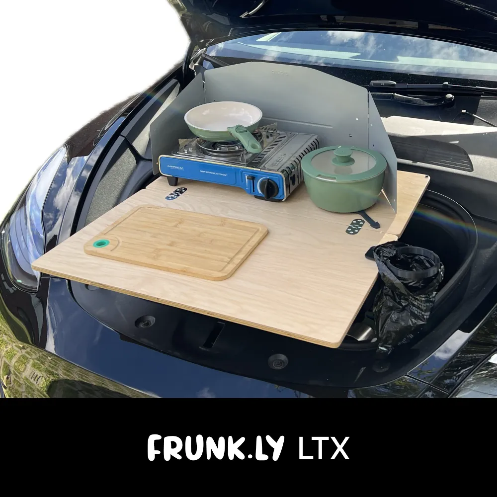 Frunkly LTX table for Tesla Model Y